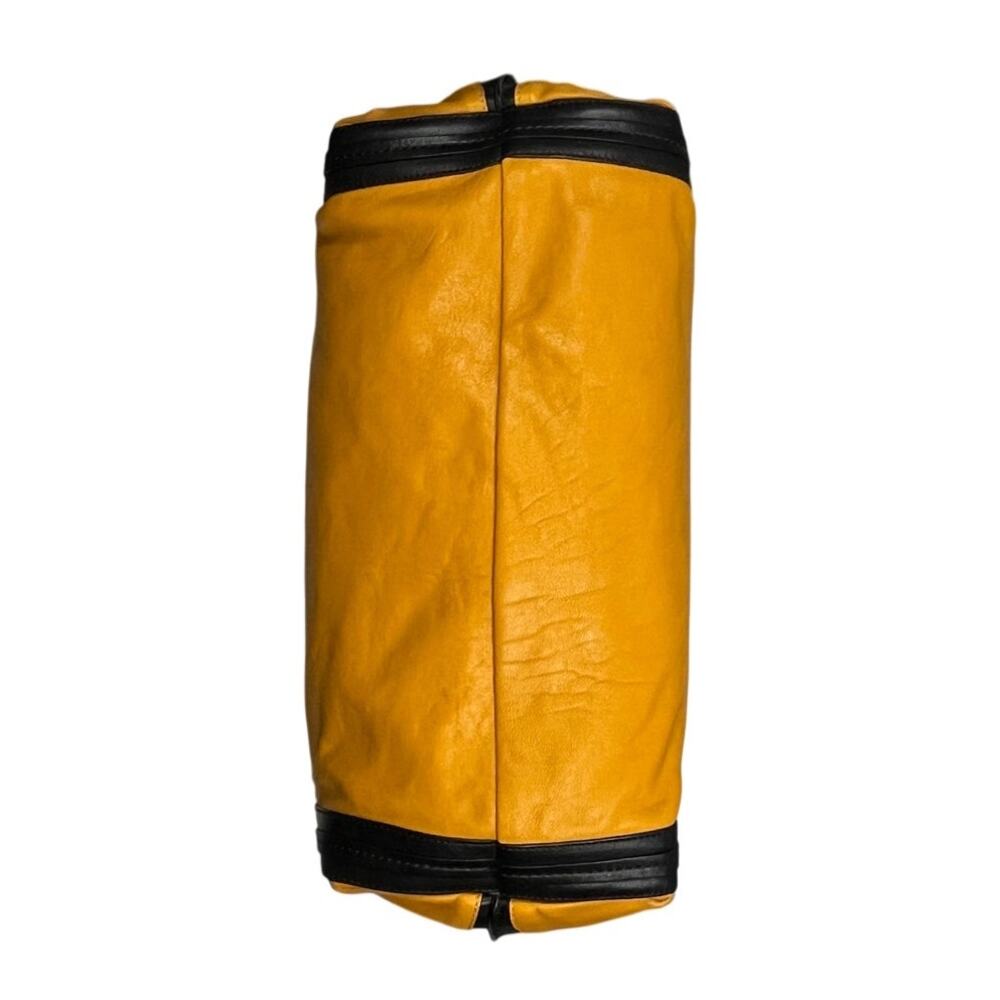 Chloé Alison Large Leather Tote Bag Mustard Yellow Black Colorblock 2013 - Picture 15 of 16